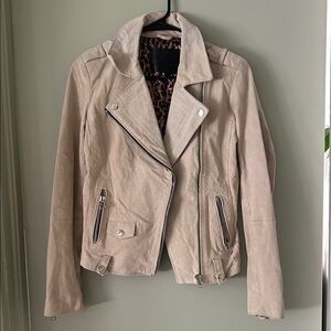 Goosecraft Suede Leather Motorcycle Biker Jacket XS